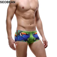 SEOBEAN попугай Купальники для малышек мужчины купальники Трусики для женщин Человек Купальники для малышек человек Maillot De Bain краткое Шорты для женщин Surf Одежда заплыва Мужские Шорты для купания ванный комплект 376