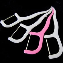 Plastic 25 Pcs Dental Floss Stick Nylon Wire Portable Teeth Care Cleaner Tooth Cleaning Tools For Oral Hygiene