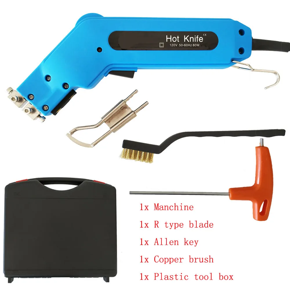 RC80 with R type cutting blade Rope knife electric heating rolling