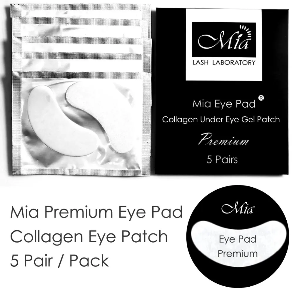 Pares de Luxo Extensão dos Cílios Gel de Colágeno sob Eye Premium Almofadas Olho Patch 5