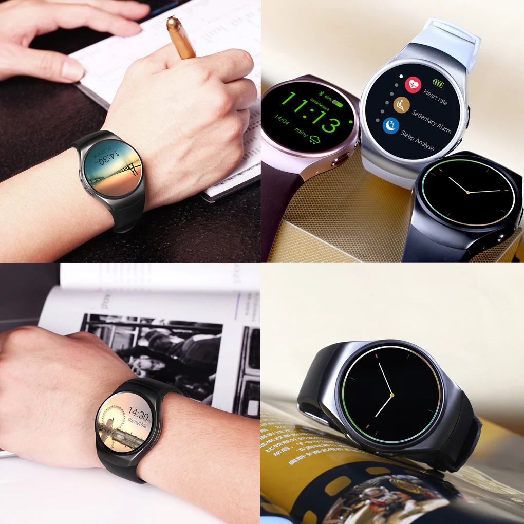

KW18 Smart Watch Men Support SIM TF Card Bluetooth Call Heart Rate Pedometer Sport Waterproof Smartwatch For Android IOS