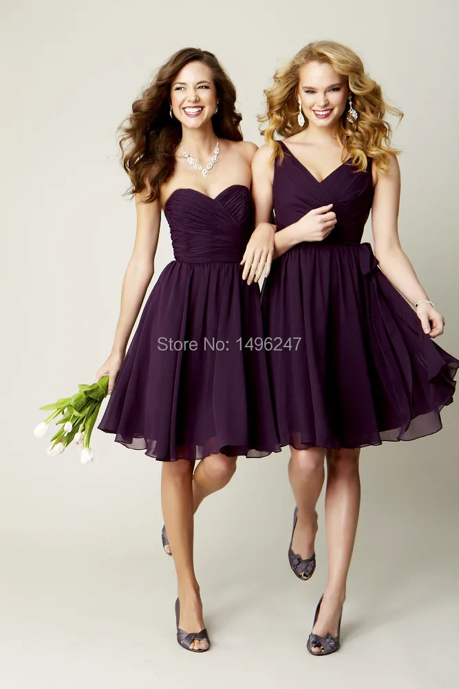 Best Sale Lavender Bridesmaid Dresses Short Two Styles Sweetheart Backless Mini Cheap Plus Size Bridesmaid Dresses Fast Shipping