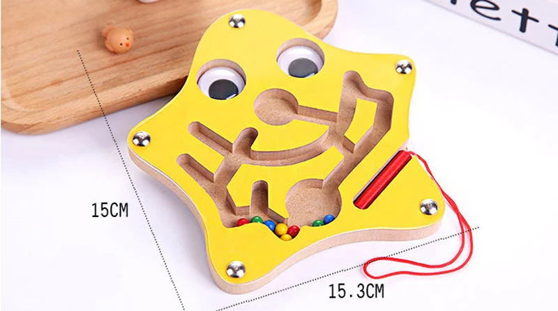Монтессори игрушки Обучающие деревянные игрушки для детей раннего обучения магнитные головоломки-лабиринт головоломки игры