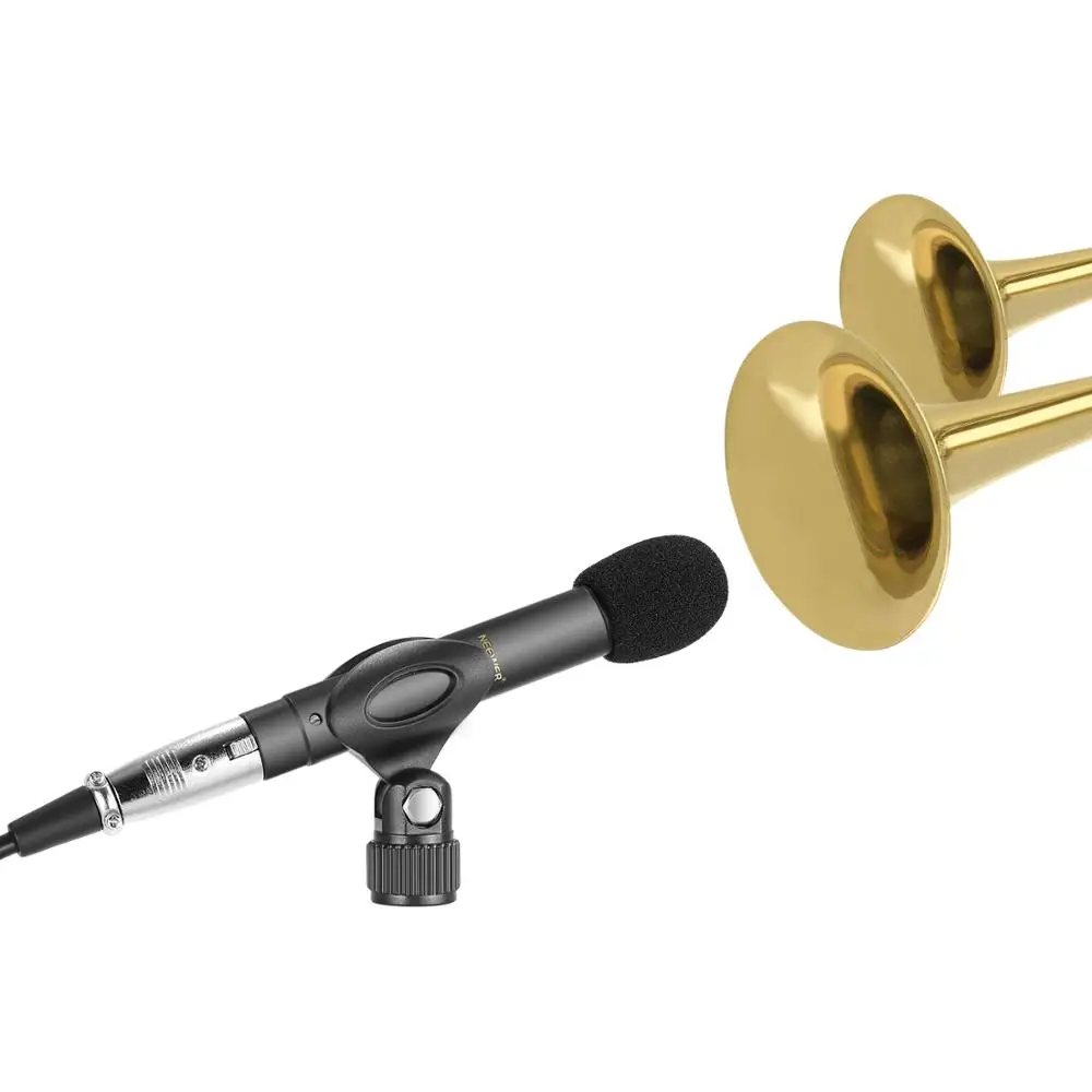 Neewer 2-Pack карандаш конденсаторный микрофон со сменным Omni, кардиоида и суперкардиоида капсулы, пена ветрового стекла