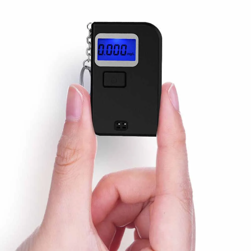 الأزياء عالية الدقة مصغرة جهاز اختبار شرب الكحوليات ، الكحول ، alcometer ، Alcotest تذكير سائق السلامة في الطريق تشخيص أداة