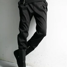 Размеры: 28-40! Новинка; модные повседневные брюки на молнии; большие размеры; мужские брюки; сценические костюмы певицы