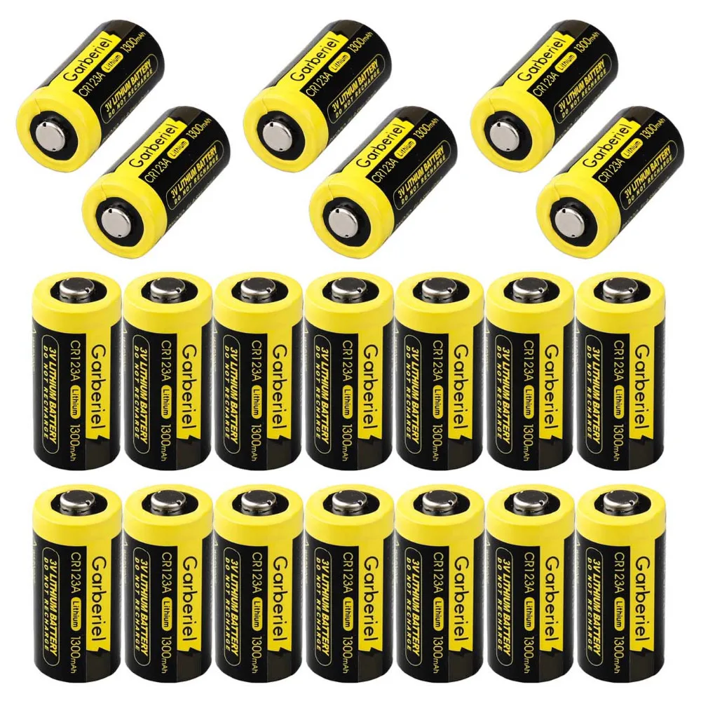 US Stock Garberiel 123A CR123A Battery DL123 EL123 3 Volt Lithium