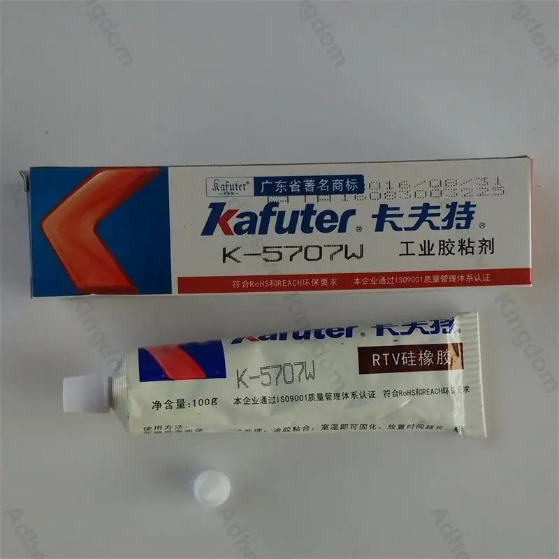 5 шт. Kafuter 100 г K-5707W белые силиконовые компоненты закрепленный резиновый пластиковая, клейкая герметика