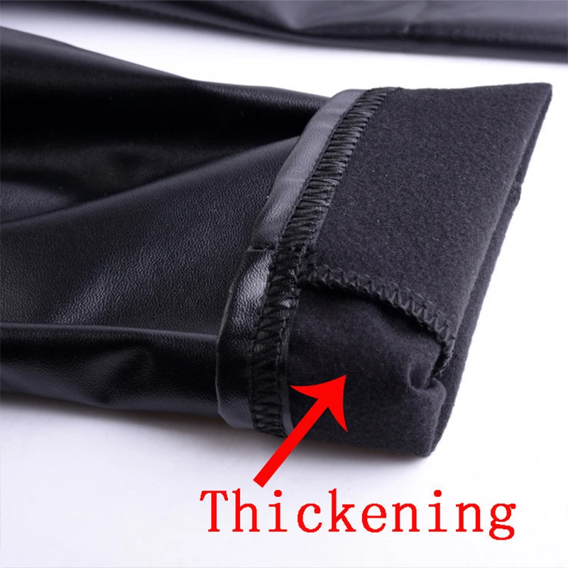 Женские штаны из искусственной кожи с эластичной талией и эффектом пуш-ап, черные сексуальные женские леггинсы, джеггинсы, повседневные обтягивающие брюки-карандаш размера плюс