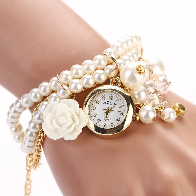 

Fashion Luxury Pearl Bracelet Watch Women Watches Ladies Watch Women's Watches Clock montre femme relogio feminino reloj mujer