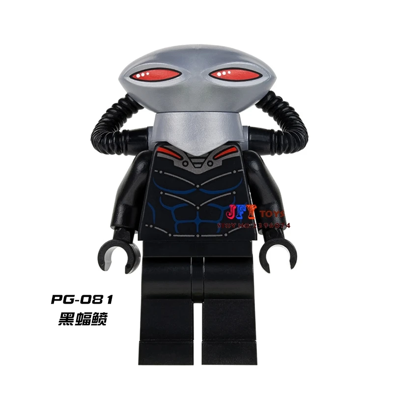 

Single Sale superhero marvel Black Manta building blocks model bricks toys for children brinquedos menino