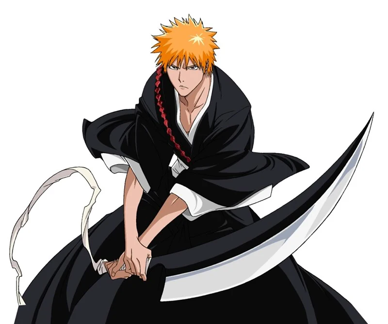 Ichigo Sword Bleach Anime Dual Wield Blade Zangetsu Kurosaki Real Steel Cosplay Props Decorative Supply-42.25 Length