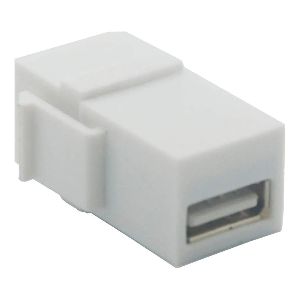keystone USB 2.0 USB connector with white colorin Extension Socket