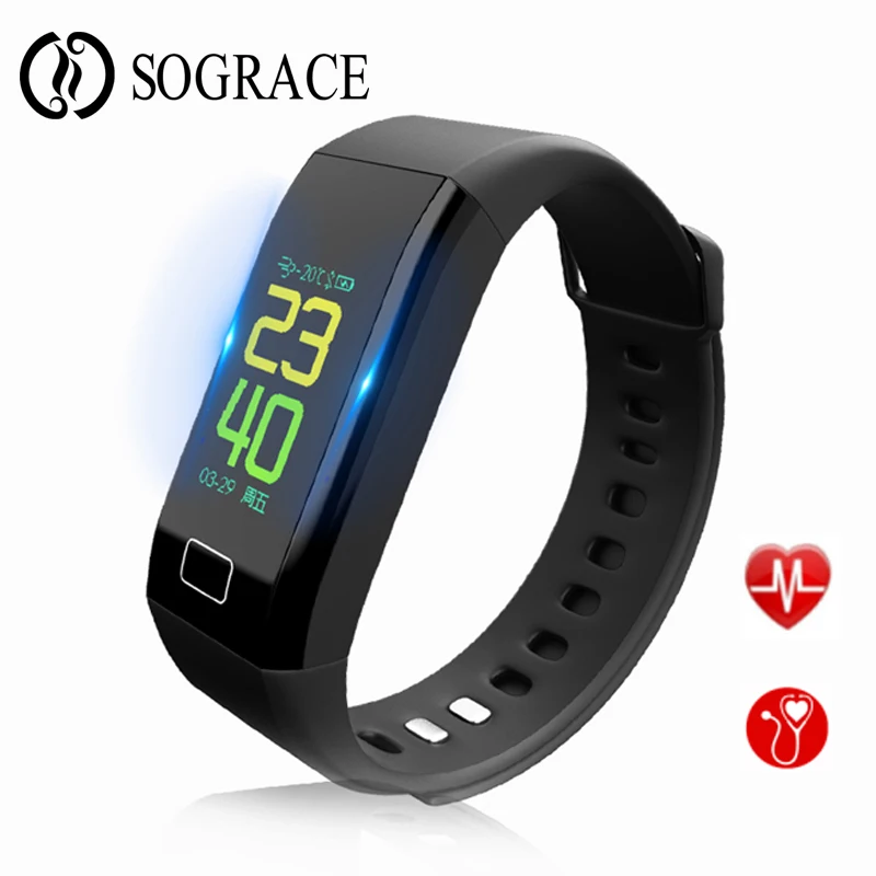 

Original CP06 Smart Bracelet Color Touch Screen Smart Band Heart Rate Blood Pressure Detect Sleep Snap Monitor Smart Wristband