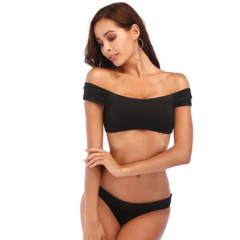 

Bikini Swimwear Women Swimsuit Sexy off shoulder Bikini Set 2018 Bandage Bathing Suit Push Up Beachwear Swimming Suit