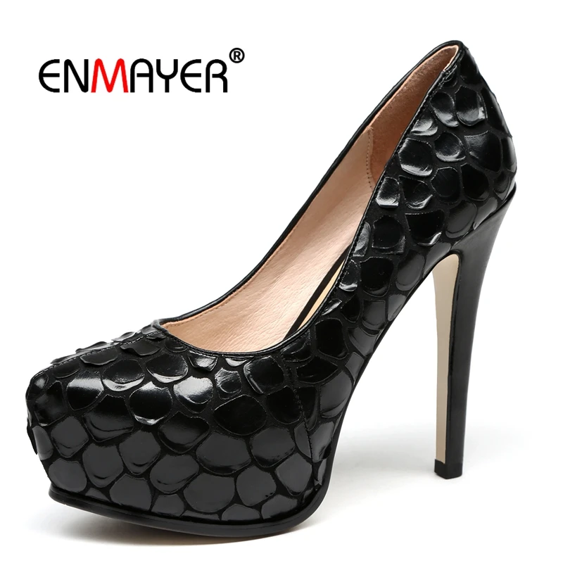 

Enmayer Women Pointed Toe Super High Heel Pumps Casual Basic Zapatos De Mujer De Moda 2018 De Vestir Size 34-39 LY398