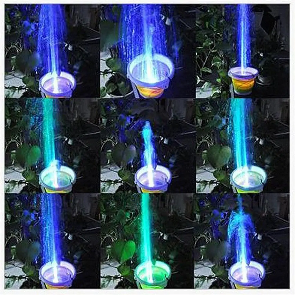 

HobbyLane Mini Submersible Water Pump with LED Light for Aquariums KOI Fish Pond Fountain Waterfall