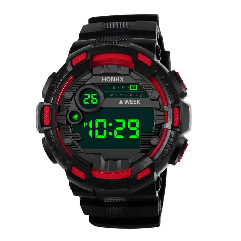Роскошные спортивные часы Для мужчин Аналоговые Цифровые Военные Силиконовые Спортивные СВЕТОДИОДНЫЙ Horloge наручные часы мужские Relogio Masculino в подарок AD - Цвет: C