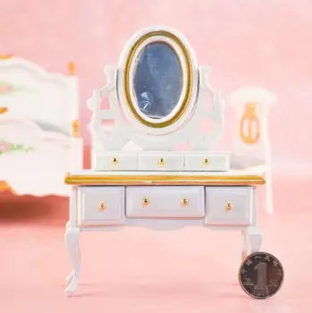 

G08-X001 children baby gift Toy 1:12 Dollhouse mini Furniture Miniature rement European style dresser 1pcs
