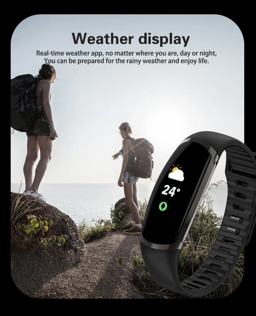 Smart Bracelet R16 Android IOS Heart Rate Band Sleep Monitor Blood Pressure Fitness Tracker Waterproof Color Screen Sport Band (12)