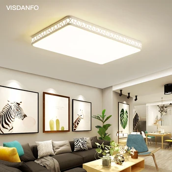 

visdanfo modern Acryle Round LED Celling light AC220V Switchable lamps for living room lights fixtures Bedroom home lighting