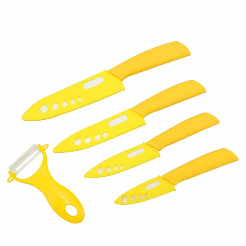 FINDKING High quality 3 4 5 6 inch Zirconia Ceramic fruit Knife set Paring knives for vegetable bread as Christmas present (10)