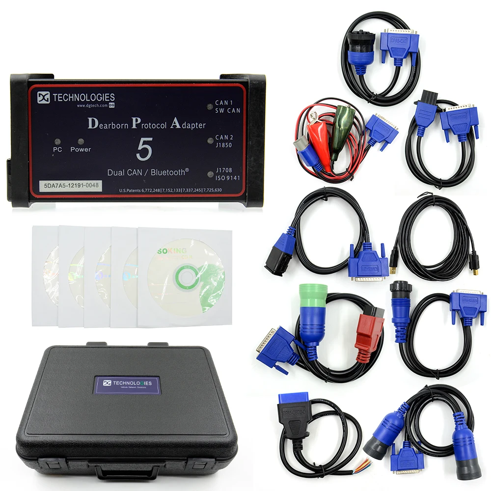 Новейший Dpa5 Dearborn Protocol Adapter 5 Heavy Duty Truck Scanner новый выпуск CNH DPA без Bluetooth|Анализатор