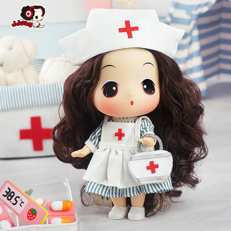 Новое поступление Estartek Ddung Милая Мини-кукла принцессы косплей принцесса шеф-повар медсестры Виниловая фигурка для фанатов подарок на день Святого Валентина - Цвет: Серый