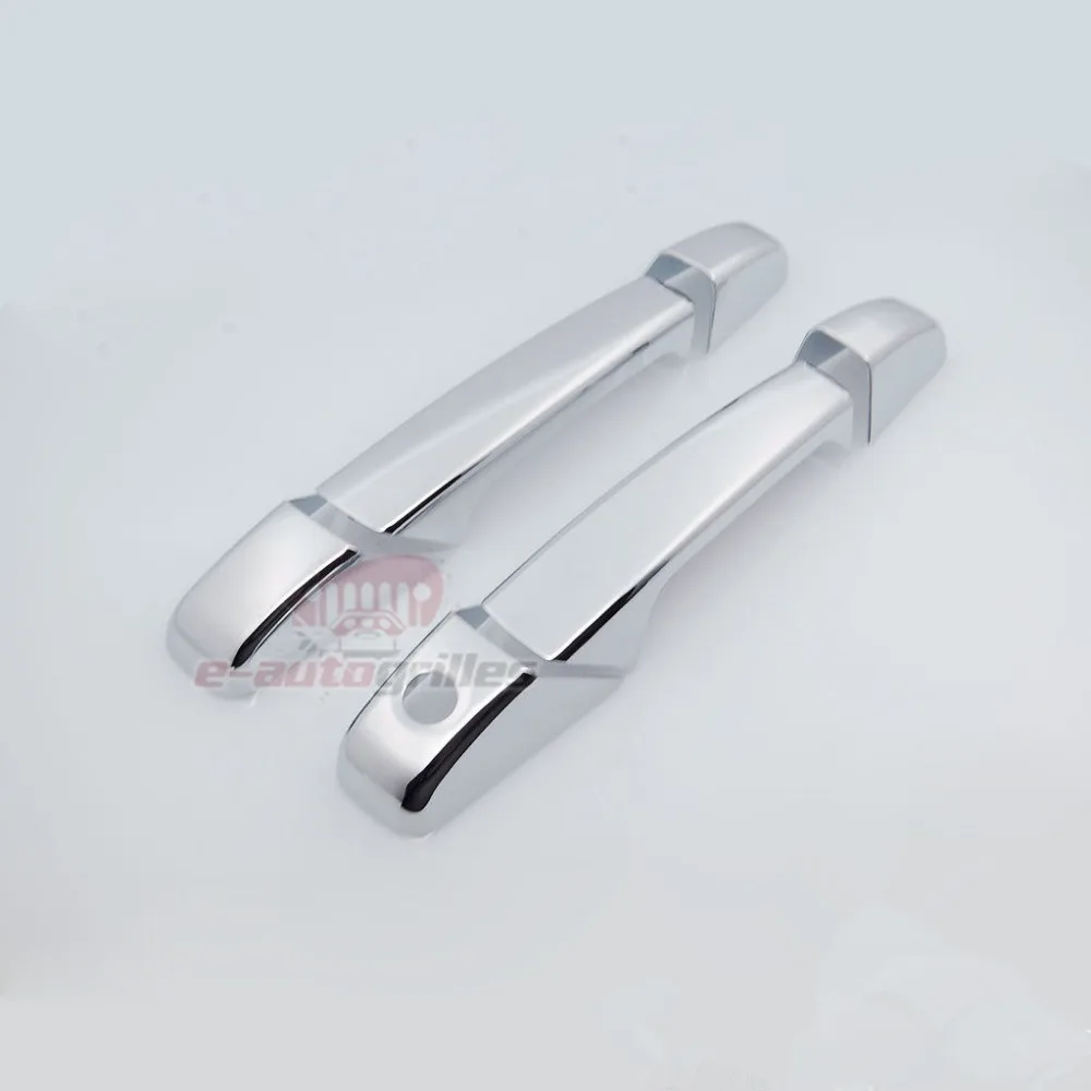 For Gmc Sierra 07-13 Chrome 2 Doors Handles Covers W// Passenger Keyhole