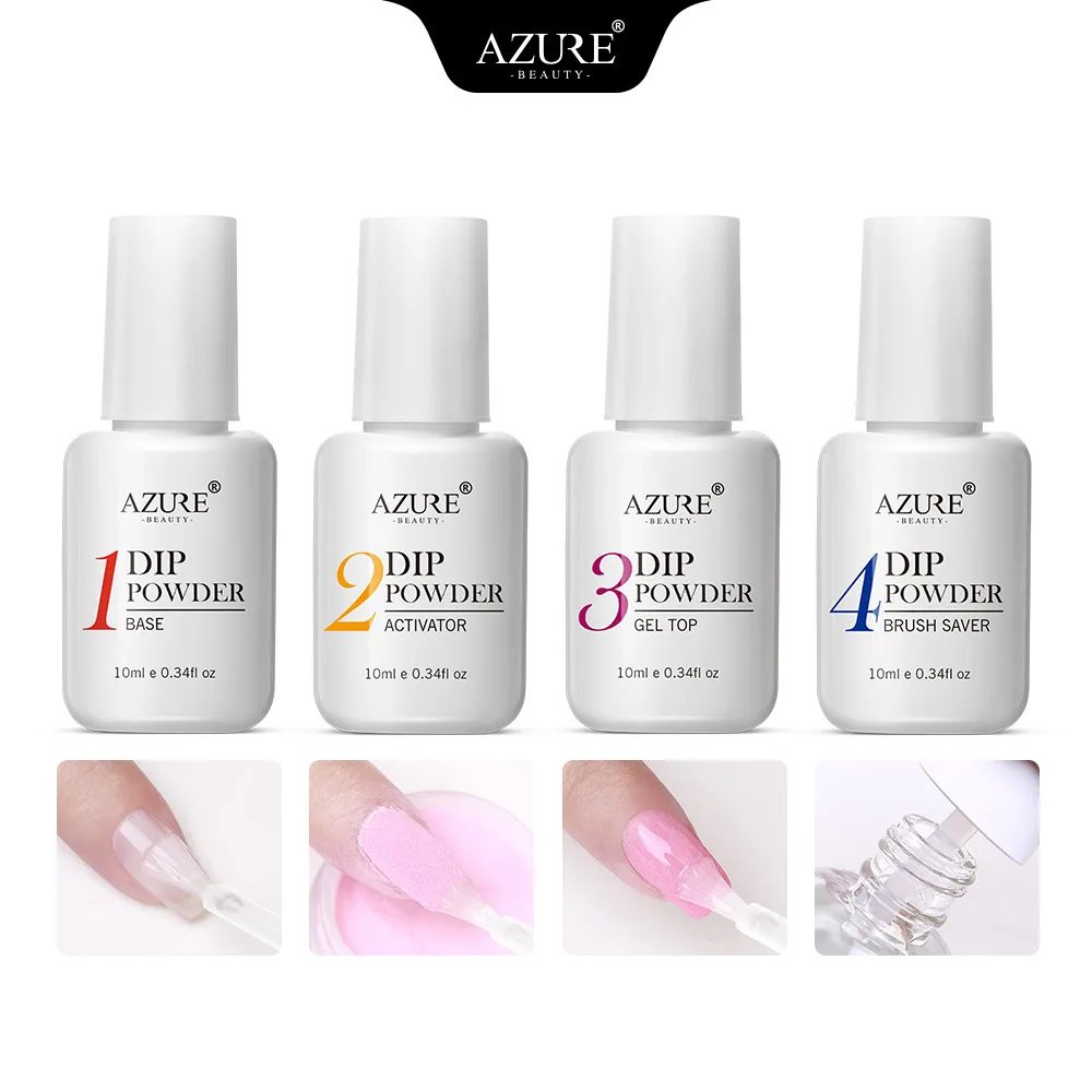 AZURE BEAUTY Gradient Color Dipping Powder Nail Art Dip Powder Glitter