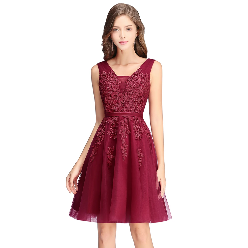2019 borgonha azul marinho rosa curto vestidos