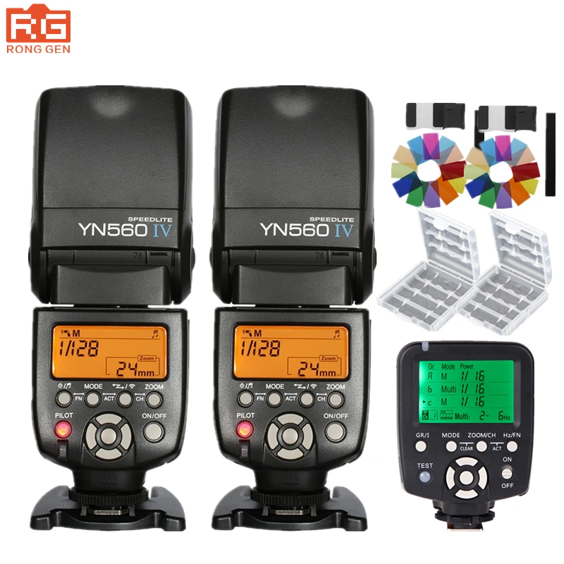 Беспроводная вспышка Yongnuo YN560 IV YN560IV для Canon Nikon цифровая зеркальная камера с
