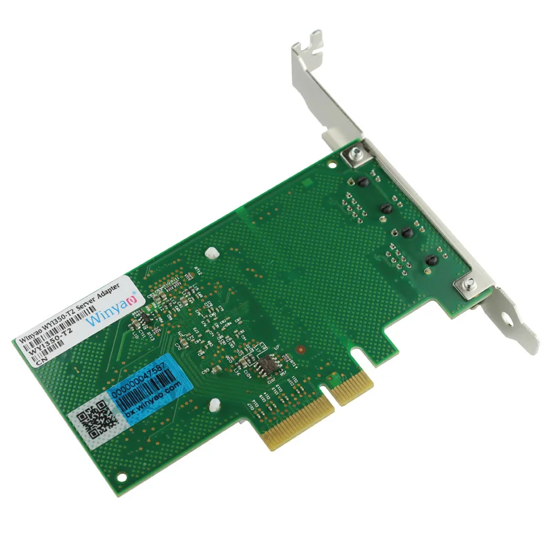 2 Порты адаптер Gigabit Ethernet pcie x4 платы NIC 10/100/1000 м Чипсет nhi350am2