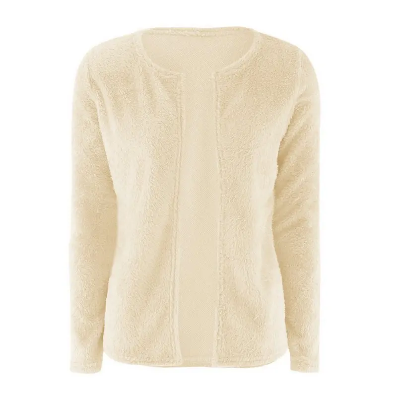 

Autumn Winter Warm Fluff Sweaters Women Long Sleeve Silm Knitted Cardigan Poncho Female Tricot Loose Outwear Girl