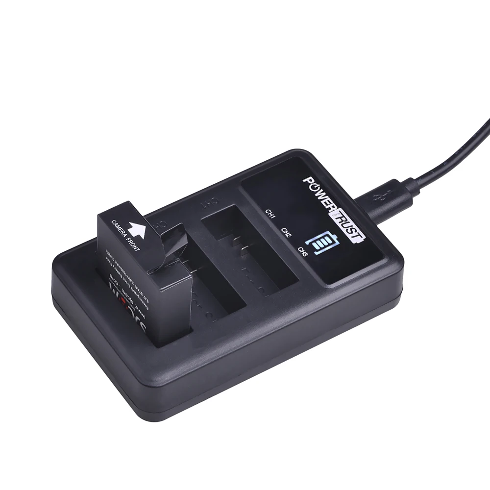 3 шт. 8 в 1000 мАч оригинальный SJCAM SJ7 Star Li Ion аккумулятор + LED слота USB зарядное