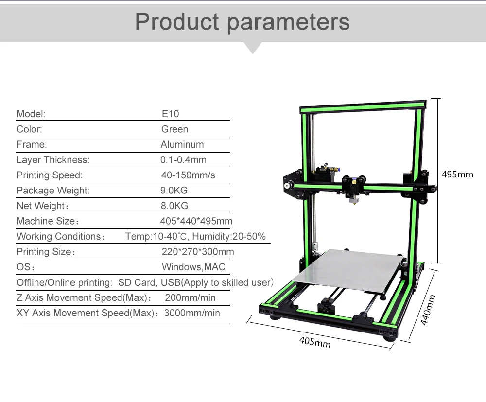 Обновленный Anet E10 E12 E16 настольный 3d принтер с ЖК-дисплеем 12864 офлайн печать Низкий уровень шума 3D DIY Набор принтер большой размер печати