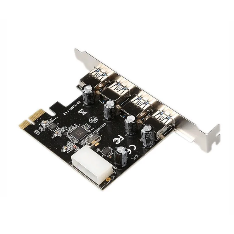 Карта расширения 4 порта USB 3 0 PCI e express PCIe концентратор адаптер USB3.0 контроллер