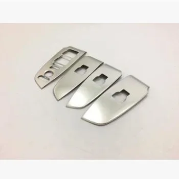 

For Honda Accord 2018 4PCS Matte Silver Stainless Steel Car Door Armrest Window Glass Lifter Cover Trim Car Styling Accessories