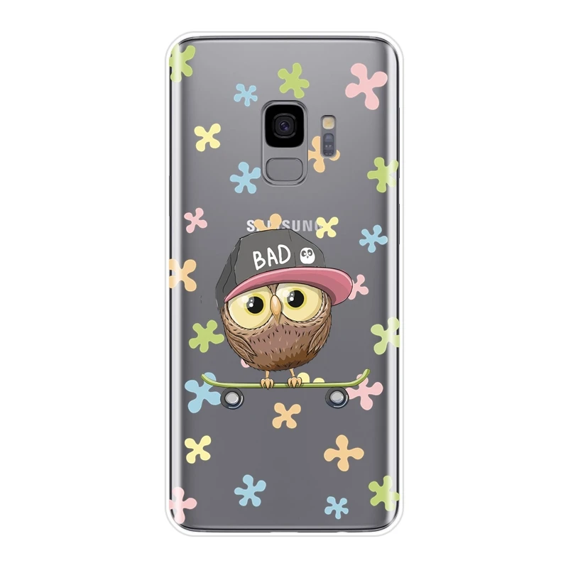 Мягкий силиконовый чехол для телефона Samsung Galaxy S5 S6 S7 Edge S8 S9 Plus задняя крышка с