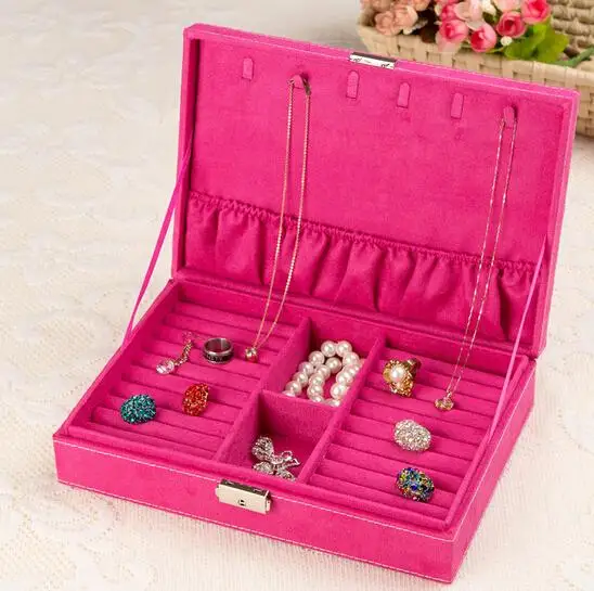 Fashion Accessories Box Wedding Birthday Gift Ring Necklace Earrings
