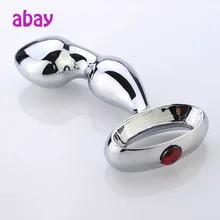 Metal Stainless Steel Anal Sex Toy For Male,Beads Anal Massager Erotic Products,Men Anal Plug Massage Prostate Stimulation Toys