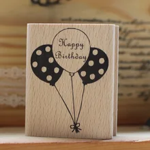 Высококачественные воздушные шары с днем рождения 6,5*5 см резиновый штамп, скрапбукинг timbri резиновые штампы carimbo для карточка ручная работа stempel