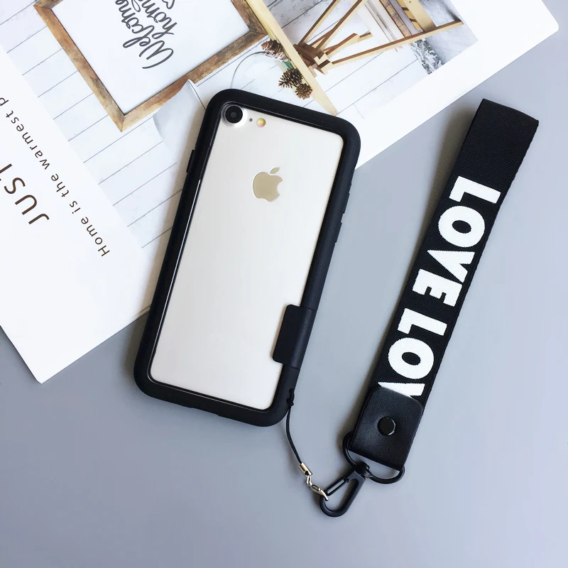 Для iphone 8 plus бампер мягкий цветной ударопрочный Силикон + PC рамка для Apple X 7 6 S p 6splus