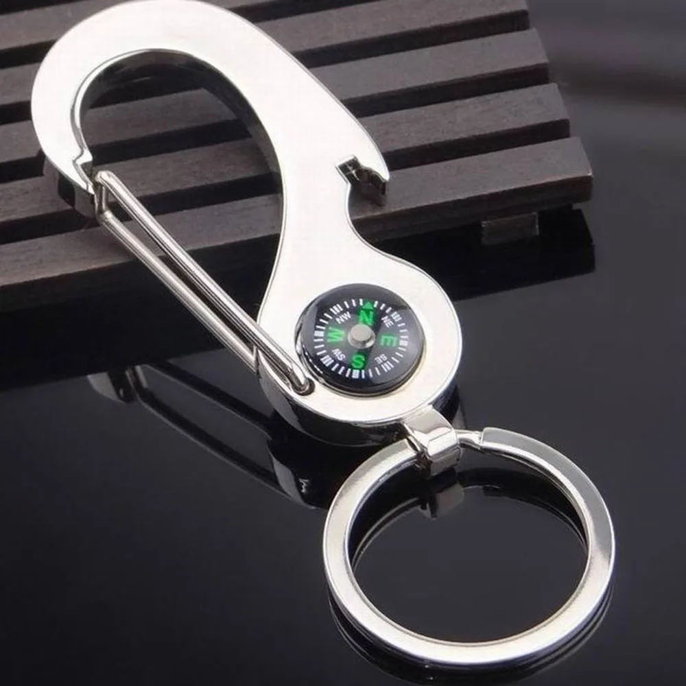 OPPOHERE использование компас открывалка для бутылок Мужская мода 3D Декоративный металл застежка подвеска кольцо брелок для ключей брелок