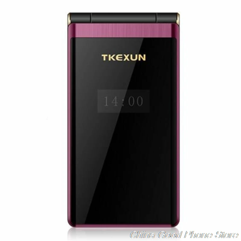 TKEXUN M2 мобильный телефон с откидной крышкой и металлическим корпусом 3 0 экран
