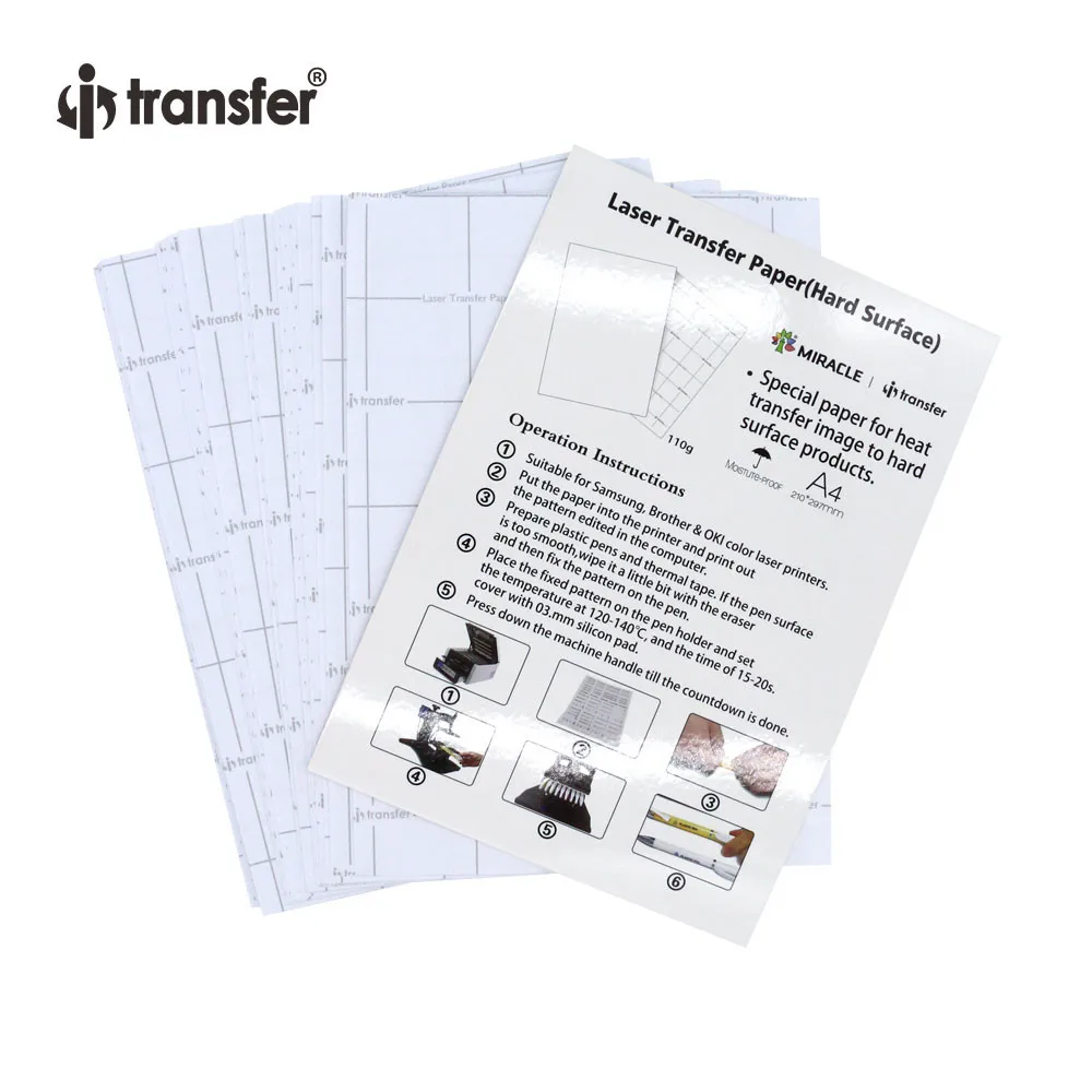 i transfer Multi Usage Laser Transfer Paper A4 for BallPens Plastics,PU