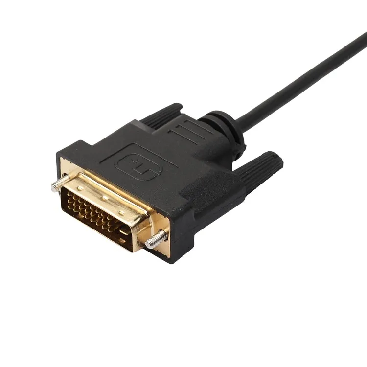 Bochara позолоченный Тонкий DVI-D(24+ 1Pin) кабель одноканальный DVI штекер 1 м 1,8 м 3 м 5 м для lcd DVD HDTV