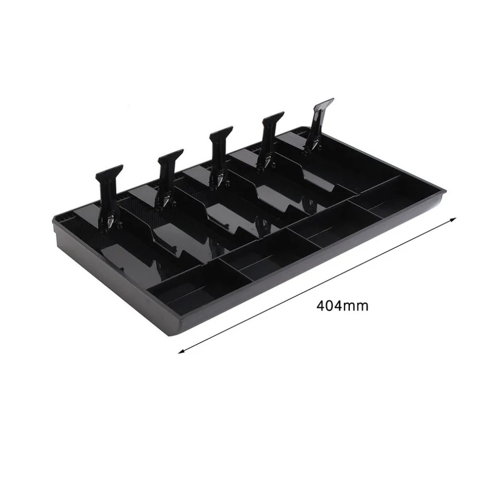 New 404x245x360mm Money Cash Coin Register Insert Tray Replacement Cashier Drawer Storage Cash Register Tray Box Classify Store