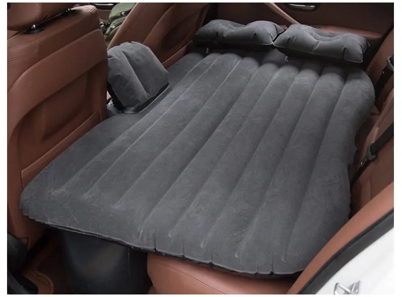 Car Seat Cover Back Set Air Inflatable Bed Universal Auto Mattress Outdoor Travel Soft Bedding Cover Air Pump Pillow Accessories (7)