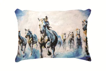

New Oil Painting Pattern Customized Cotton Rectangle Throw Pillow Case Decorative Cushion Cover Pillowcase 20*30 Inch(50*76cm)